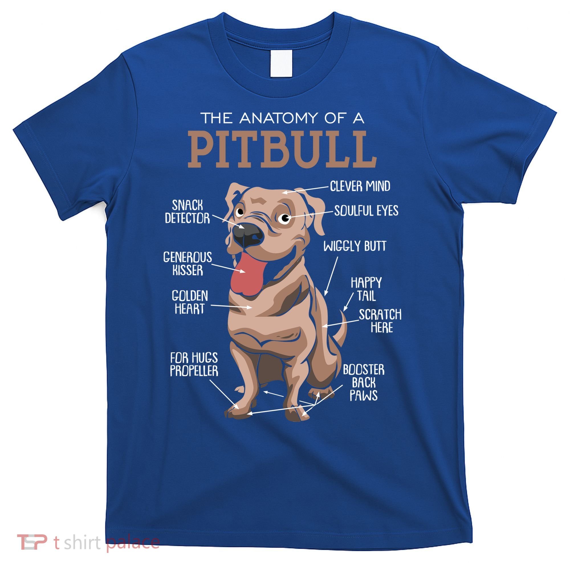 Anatomy Of The Pitbull Gift Pit Bull Bulldogs And Terriers T-Shirt