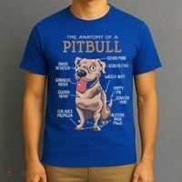 Anatomy Of The Pitbull Gift Pit Bull Bulldogs And Terriers T-Shirt thumb 3