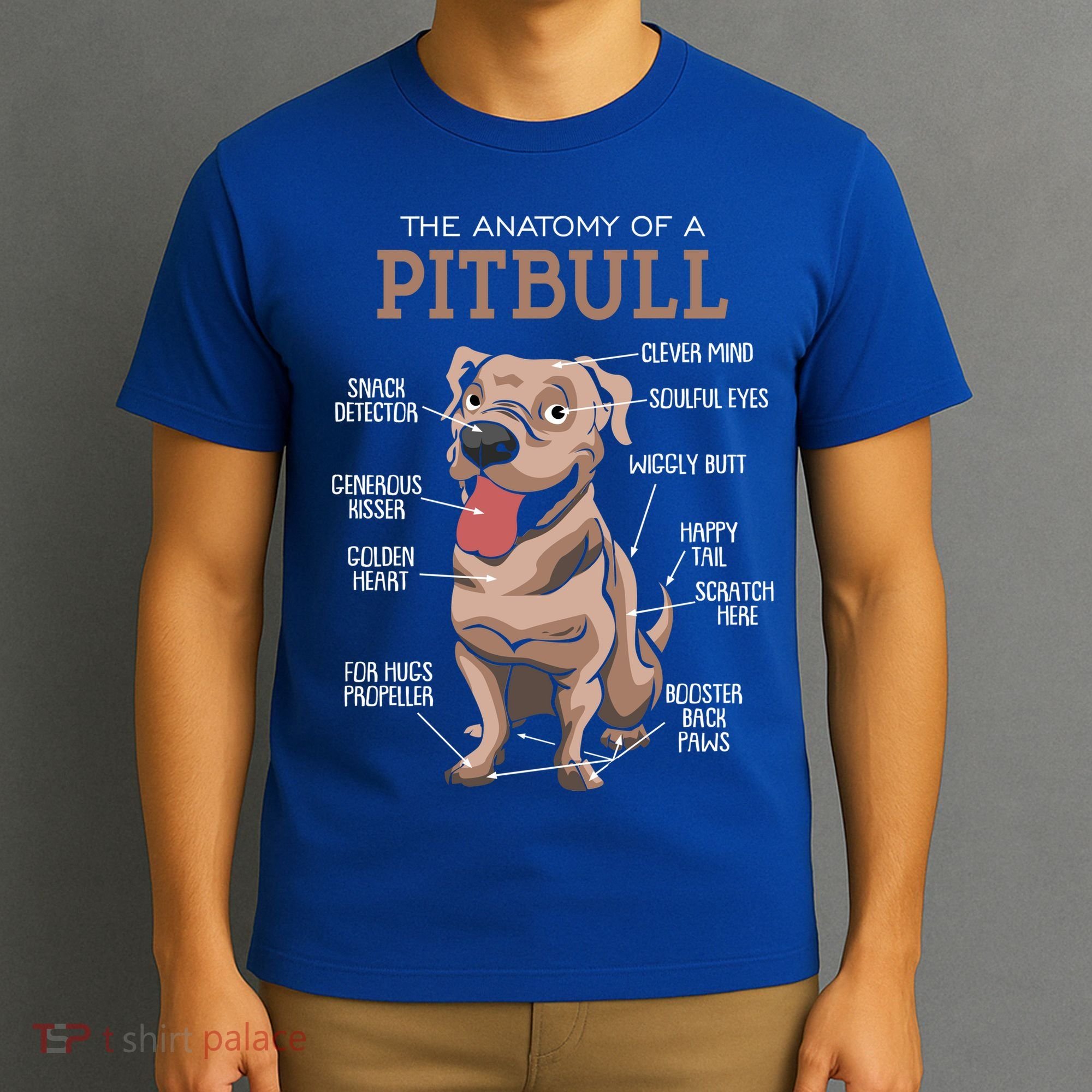Anatomy Of The Pitbull Gift Pit Bull Bulldogs And Terriers T-Shirt