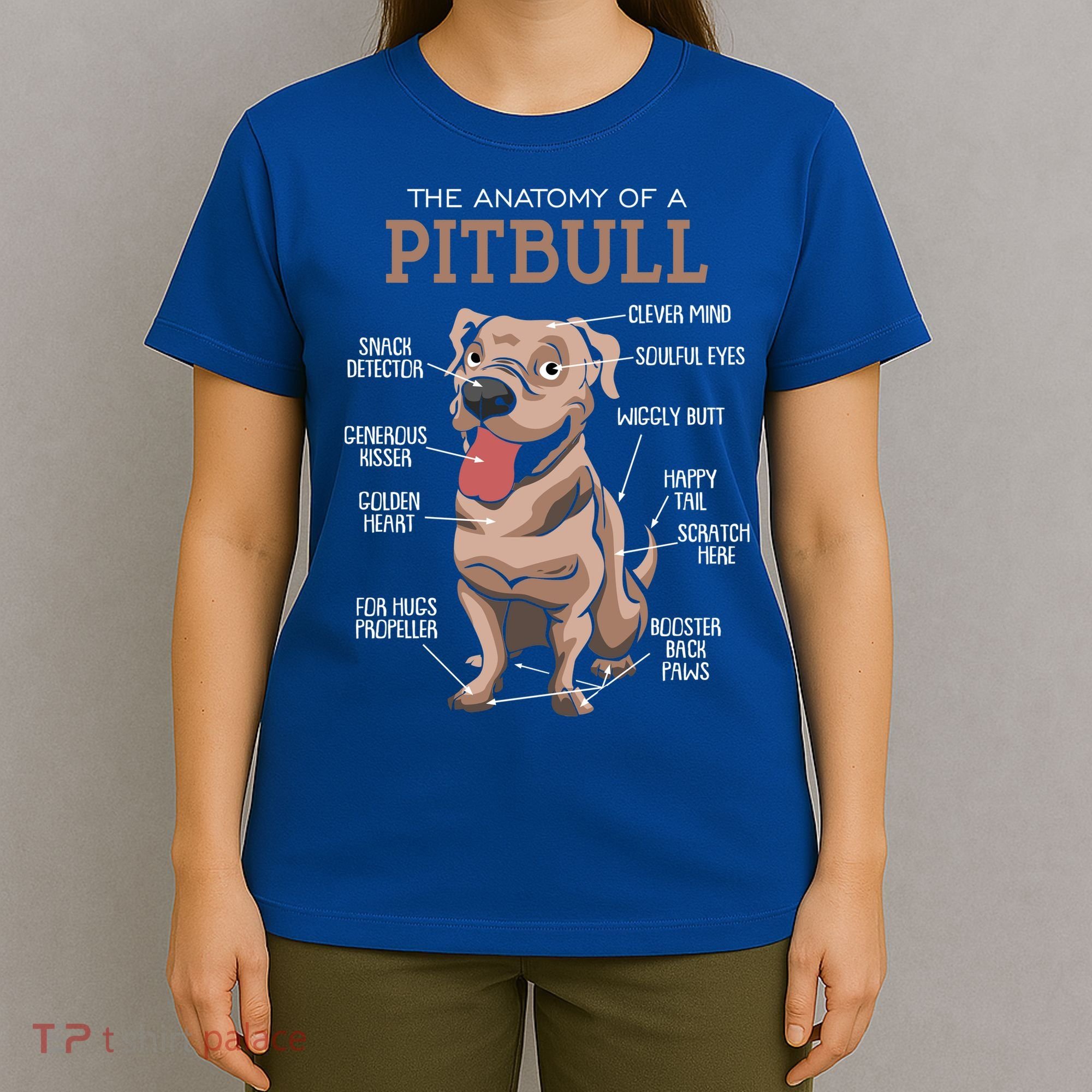 Anatomy Of The Pitbull Gift Pit Bull Bulldogs And Terriers T-Shirt