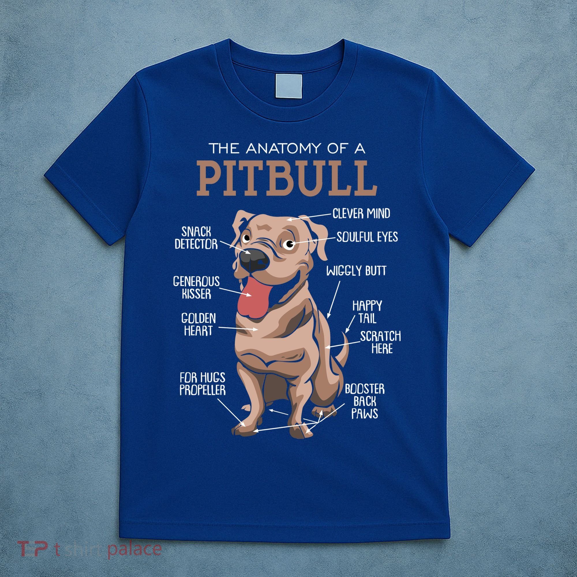 Anatomy Of The Pitbull Gift Pit Bull Bulldogs And Terriers T-Shirt