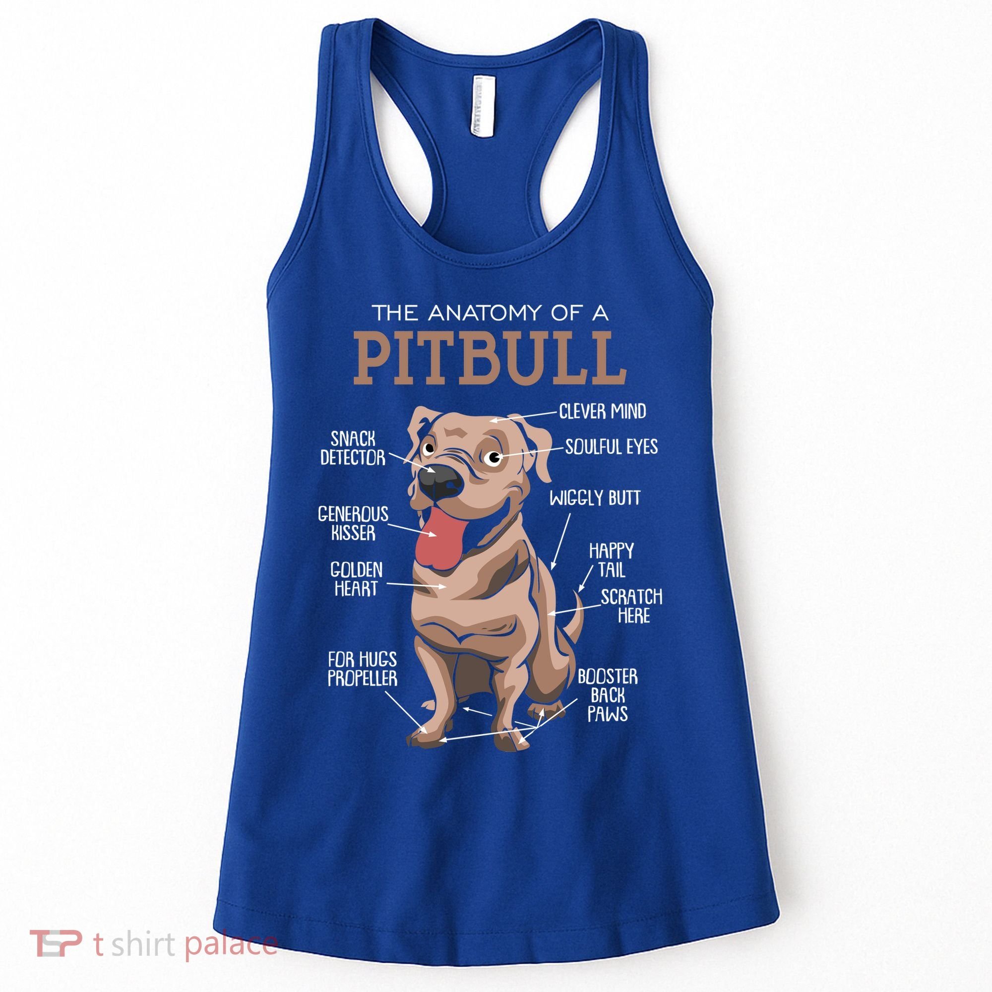 Anatomy Of The Pitbull Gift Pit Bull Bulldogs And Terriers Women's Tank Top