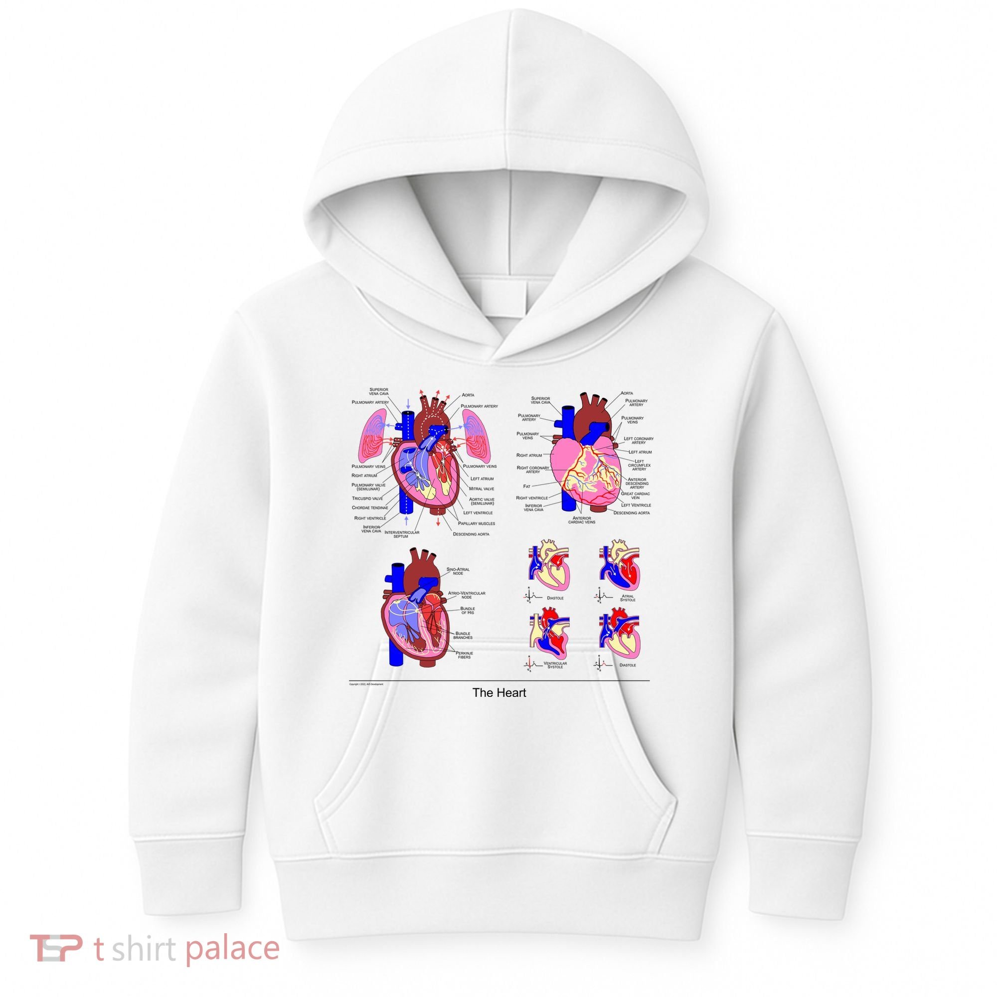 Anatomy Of The Heart Mug Kids Hoodie