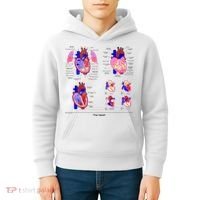 Anatomy Of The Heart Mug Kids Hoodie thumb 4