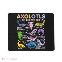 Axolotls Of The World Axolotl Kawaii Animals Salamander Mousepad thumb 0