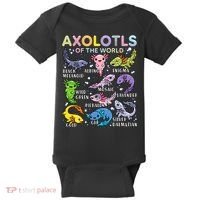 Axolotls Of The World Axolotl Kawaii Animals Salamander Baby Bodysuit thumb 0