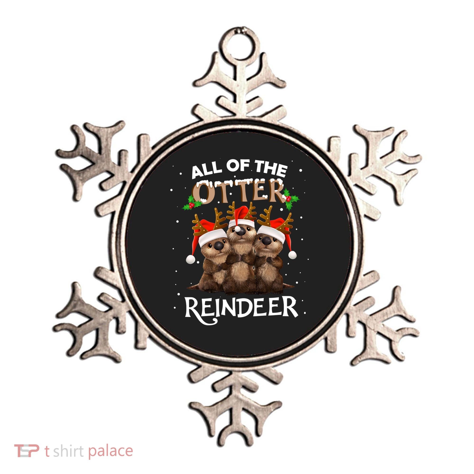 All Of The Otter Reindeer Christmas Funny Cute Gift Ornament