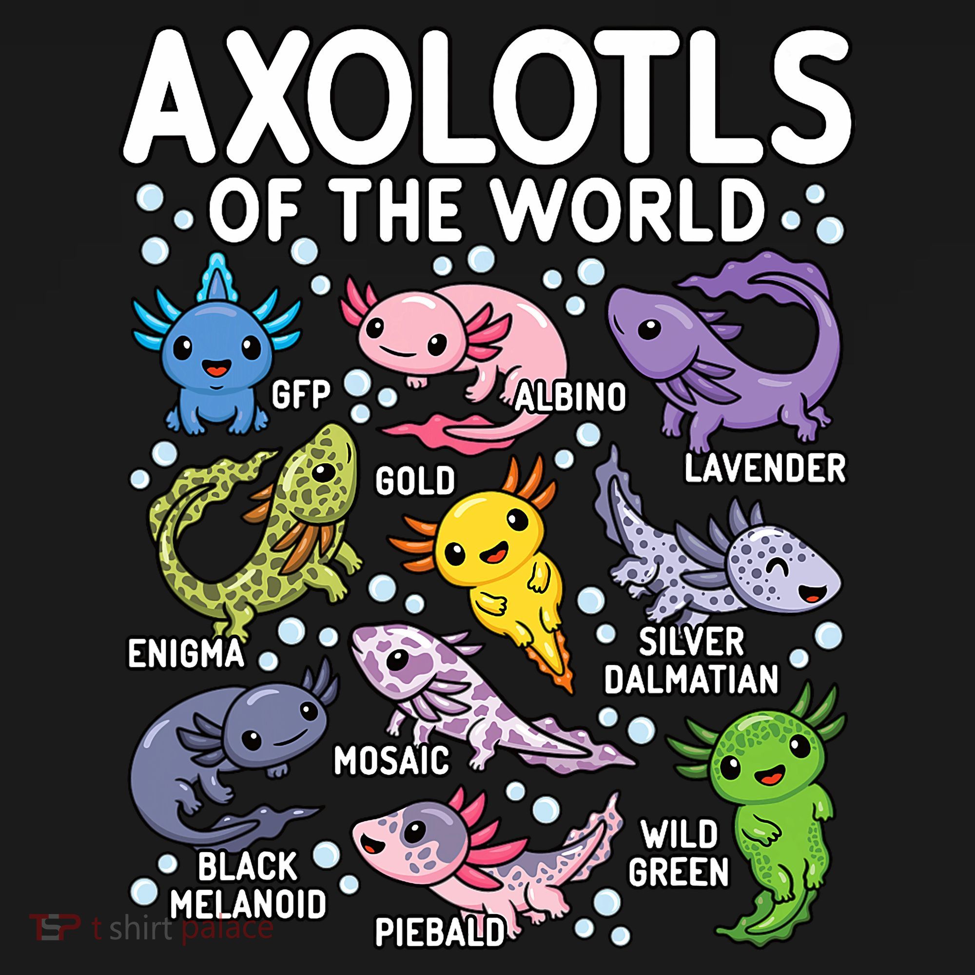 Axolotls Of The World Cute Kawaii Axolotl Women's Hoodie