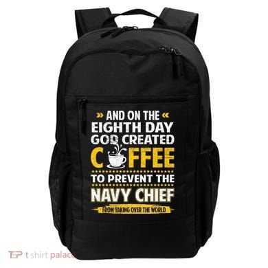 Chief And On The 8th Day God Created Coffee Na Vy Backpack