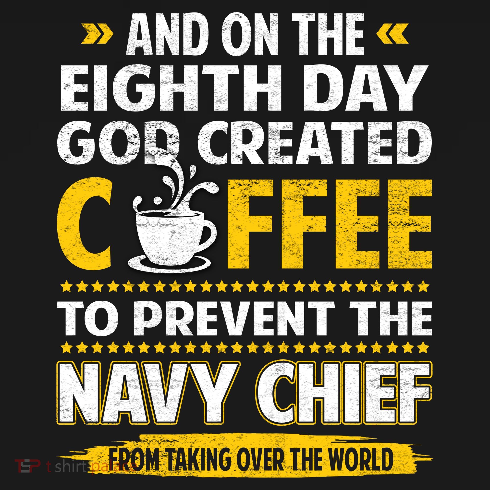Chief And On The 8th Day God Created Coffee Na Vy Women's Tank Top
