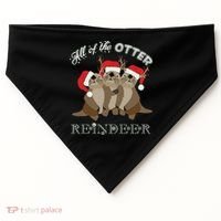 All Of The Otter Reindeer Funny Other Christmas USA-Made Doggie Bandana thumb 0