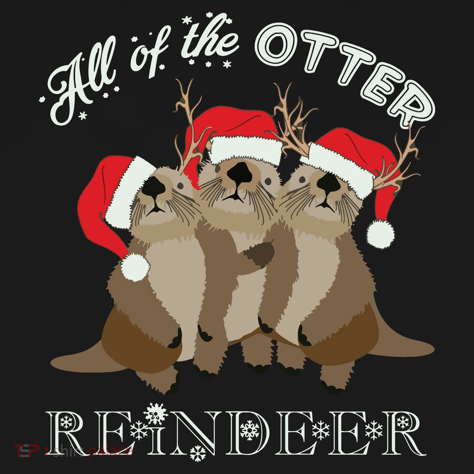 All Of The Otter Reindeer Funny Other Christmas Sweatshirt