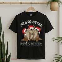 All Of The Otter Reindeer Funny Other Christmas T-Shirt thumb 2