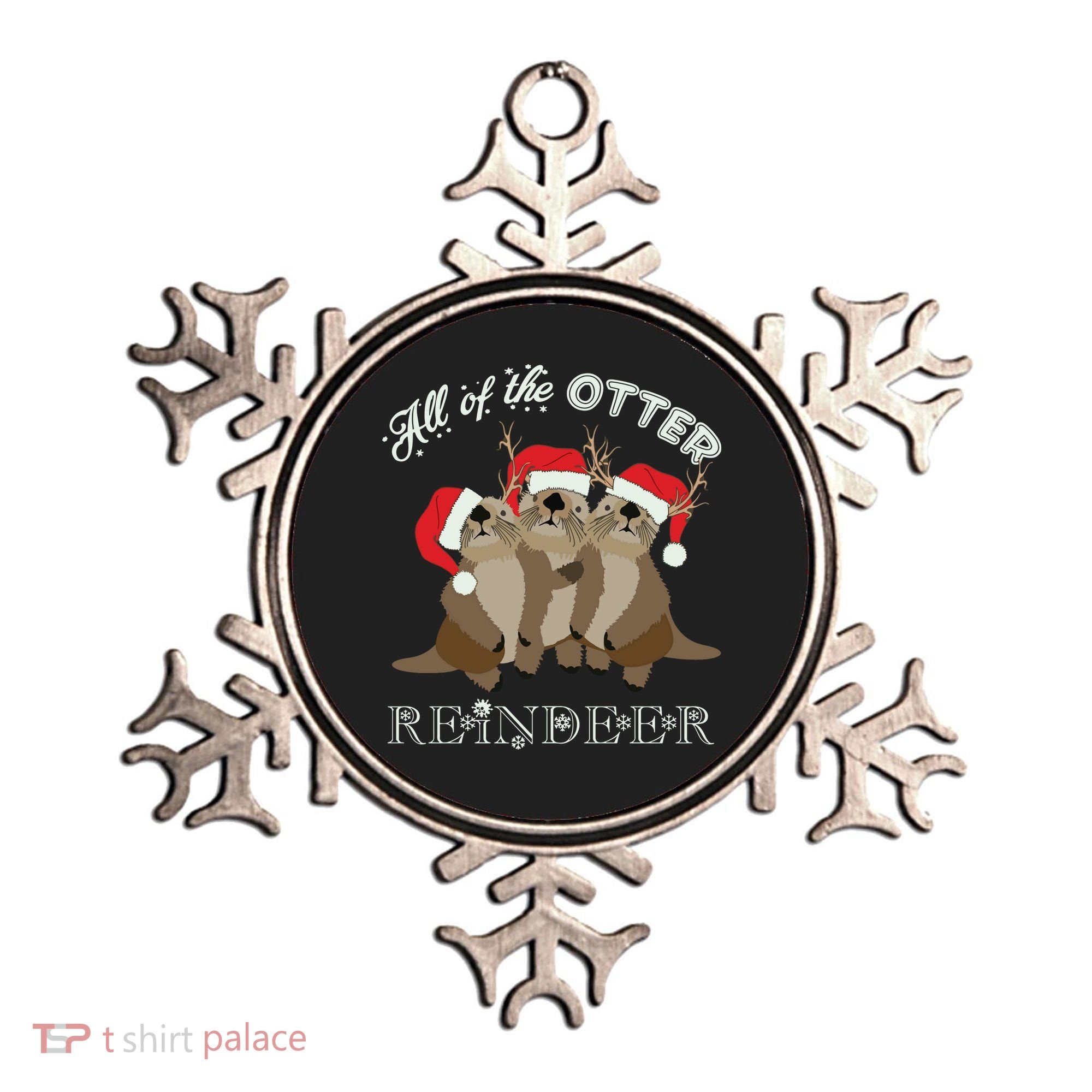 All Of The Otter Reindeer Funny Other Christmas Ornament