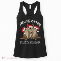 All Of The Otter Reindeer Funny Other Christmas Women's Tank Top thumb 0