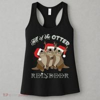 All Of The Otter Reindeer Funny Other Christmas Women's Tank Top thumb 3