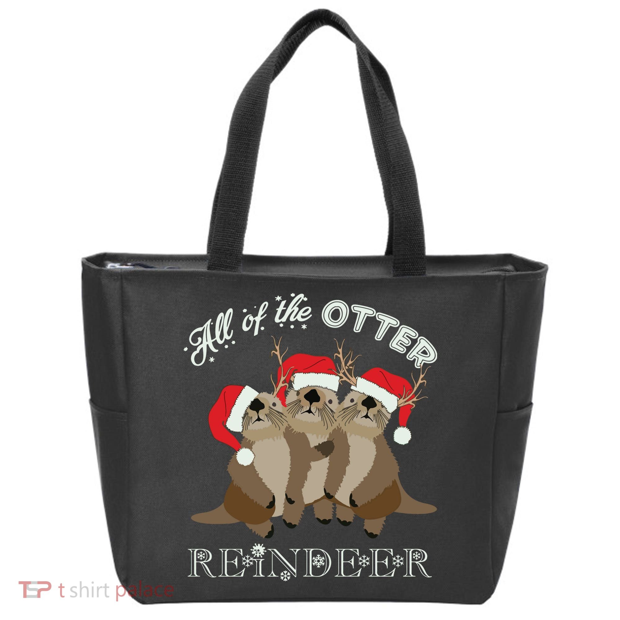 All Of The Otter Reindeer Funny Other Christmas Tote Bag
