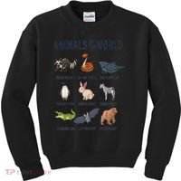 Animals Of The World Trash Panda Danger Noodle Kids Sweatshirt thumb 0