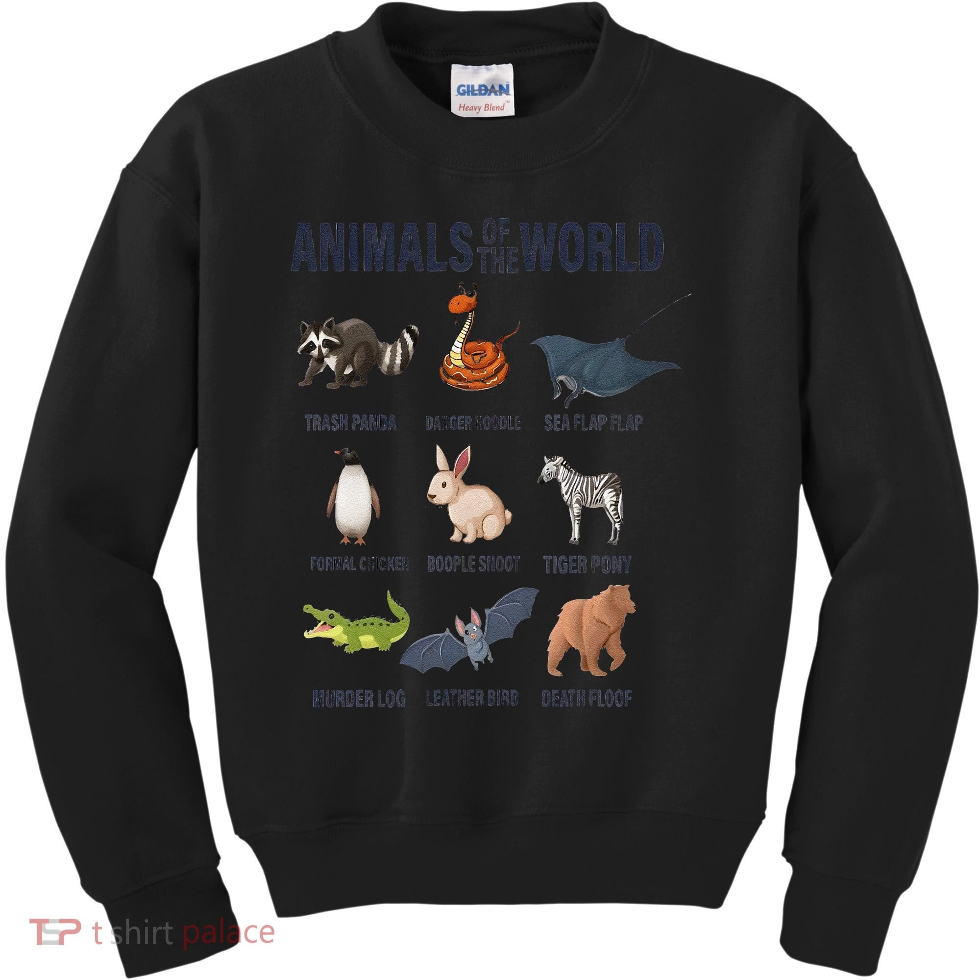 Animals Of The World Trash Panda Danger Noodle Kids Sweatshirt