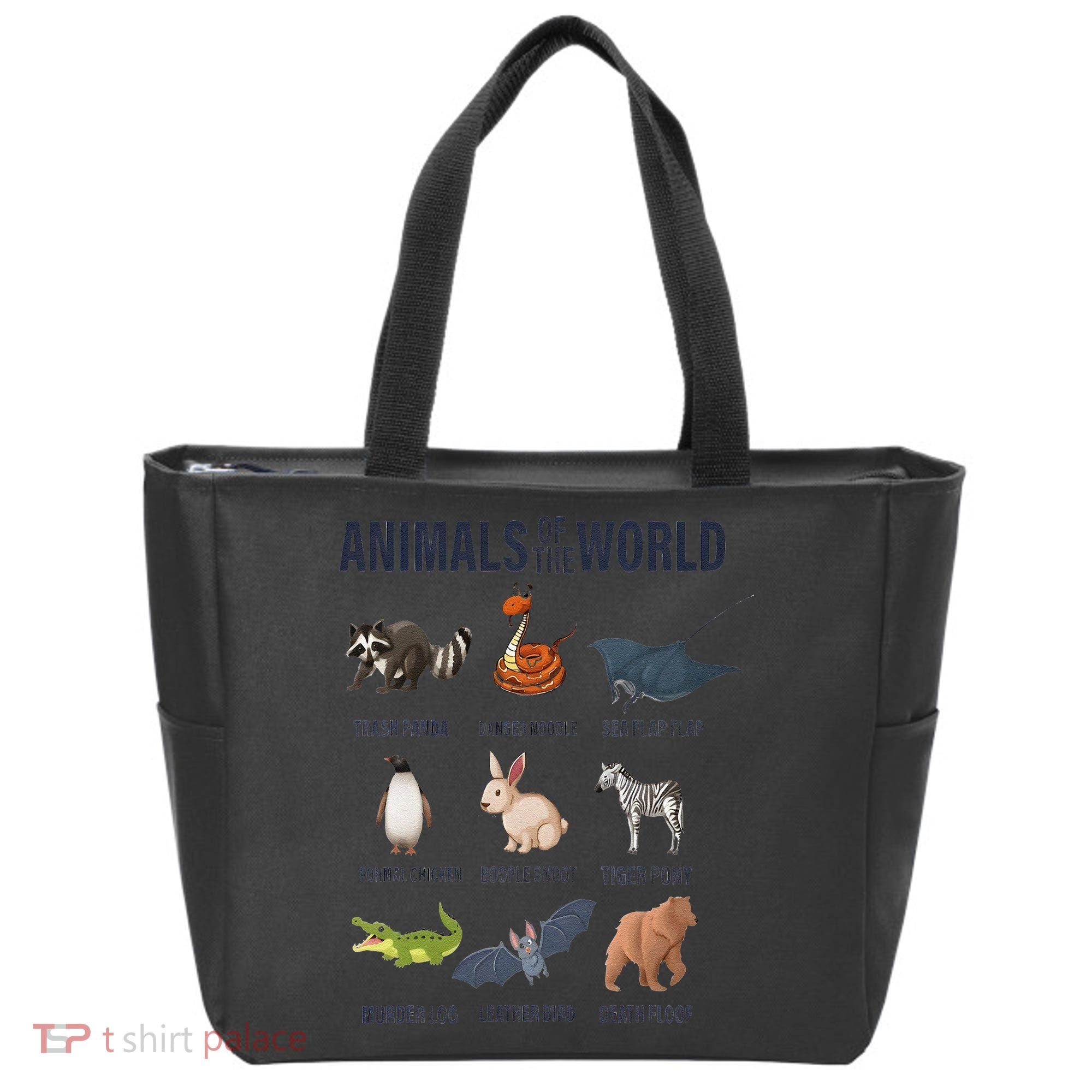 Animals Of The World Trash Panda Danger Noodle Tote Bag