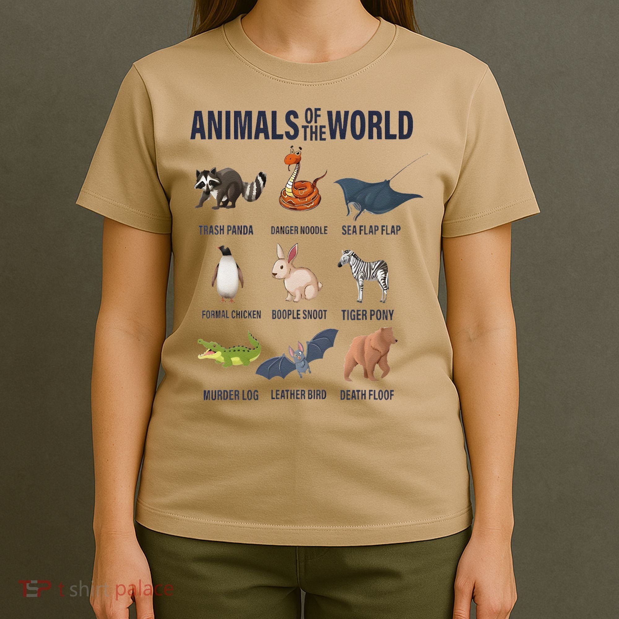 Animals Of The World Trash Panda Danger Noodle T-Shirt