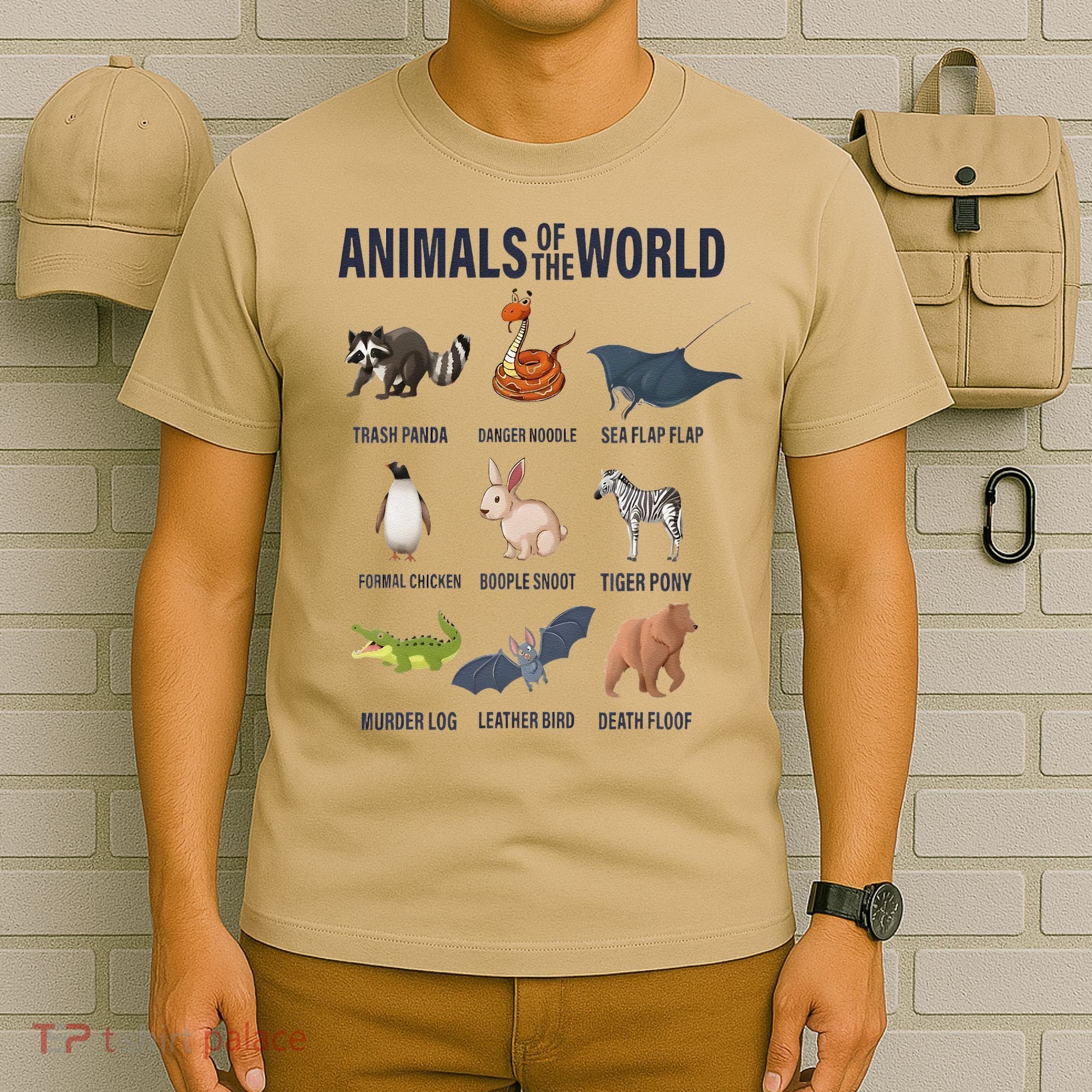 Animals Of The World Trash Panda Danger Noodle T-Shirt
