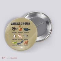 Animals Of The World Trash Panda Danger Noodle Button thumb 0