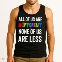 All Of Us Are Different. None Of Us Are Less. Tank Top thumb 3