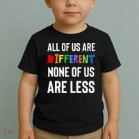 All Of Us Are Different. None Of Us Are Less. Toddler T-Shirt thumb 2