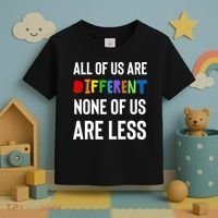 All Of Us Are Different. None Of Us Are Less. Toddler T-Shirt thumb 3