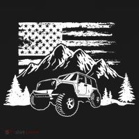 American Offroad USA Flag Atv Utv 4x4 Off Roading QUAD Ornament thumb 1
