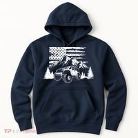 American Offroad USA Flag Atv Utv 4x4 Off Roading QUAD Hoodie thumb 0