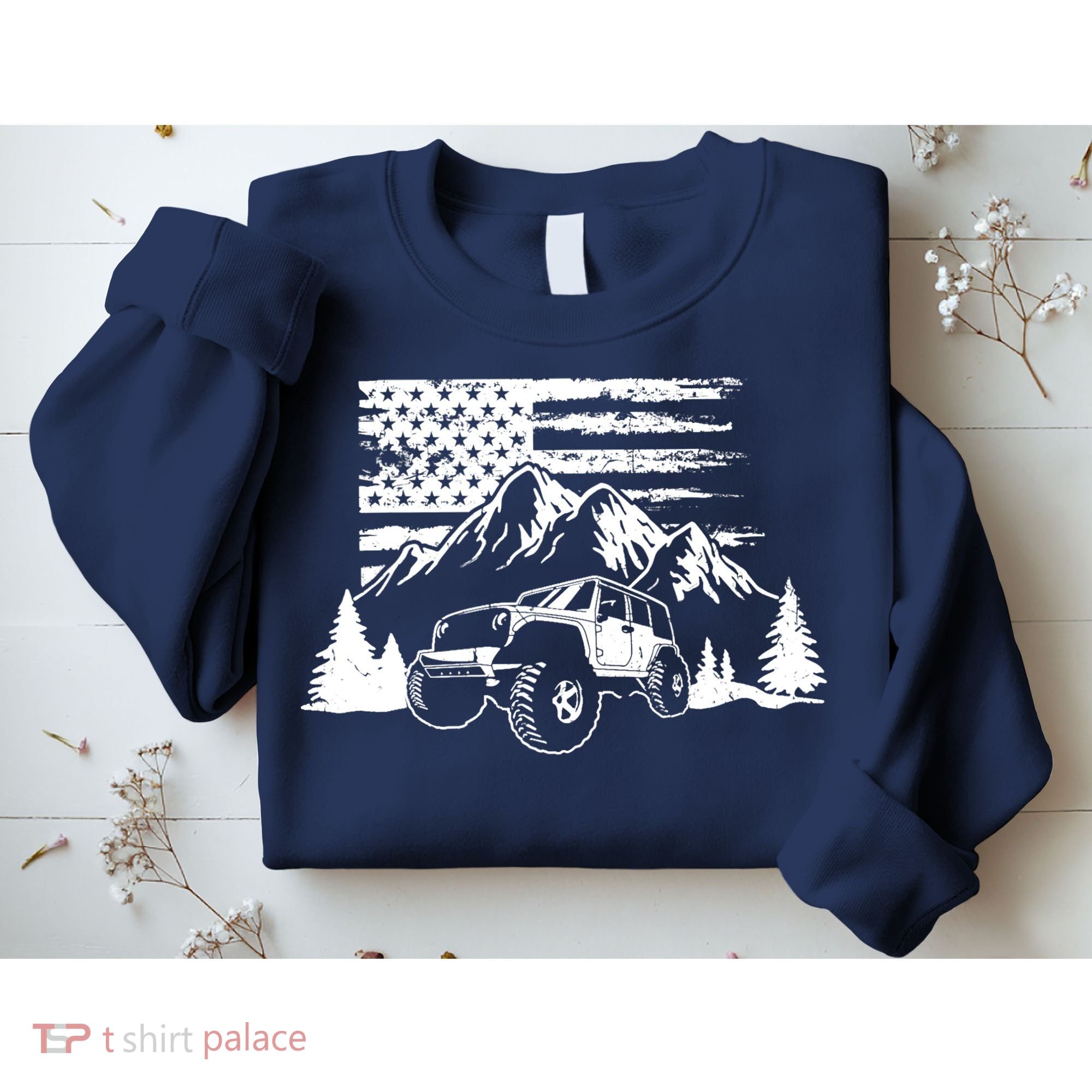 American Offroad USA Flag Atv Utv 4x4 Off Roading QUAD Sweatshirt