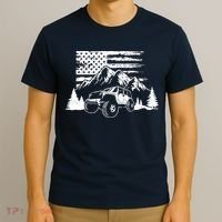 American Offroad USA Flag Atv Utv 4x4 Off Roading QUAD T-Shirt thumb 3