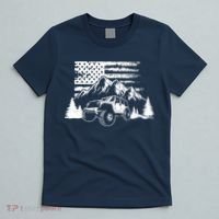 American Offroad USA Flag Atv Utv 4x4 Off Roading QUAD T-Shirt thumb 5
