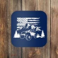 American Offroad USA Flag Atv Utv 4x4 Off Roading QUAD Coaster thumb 0