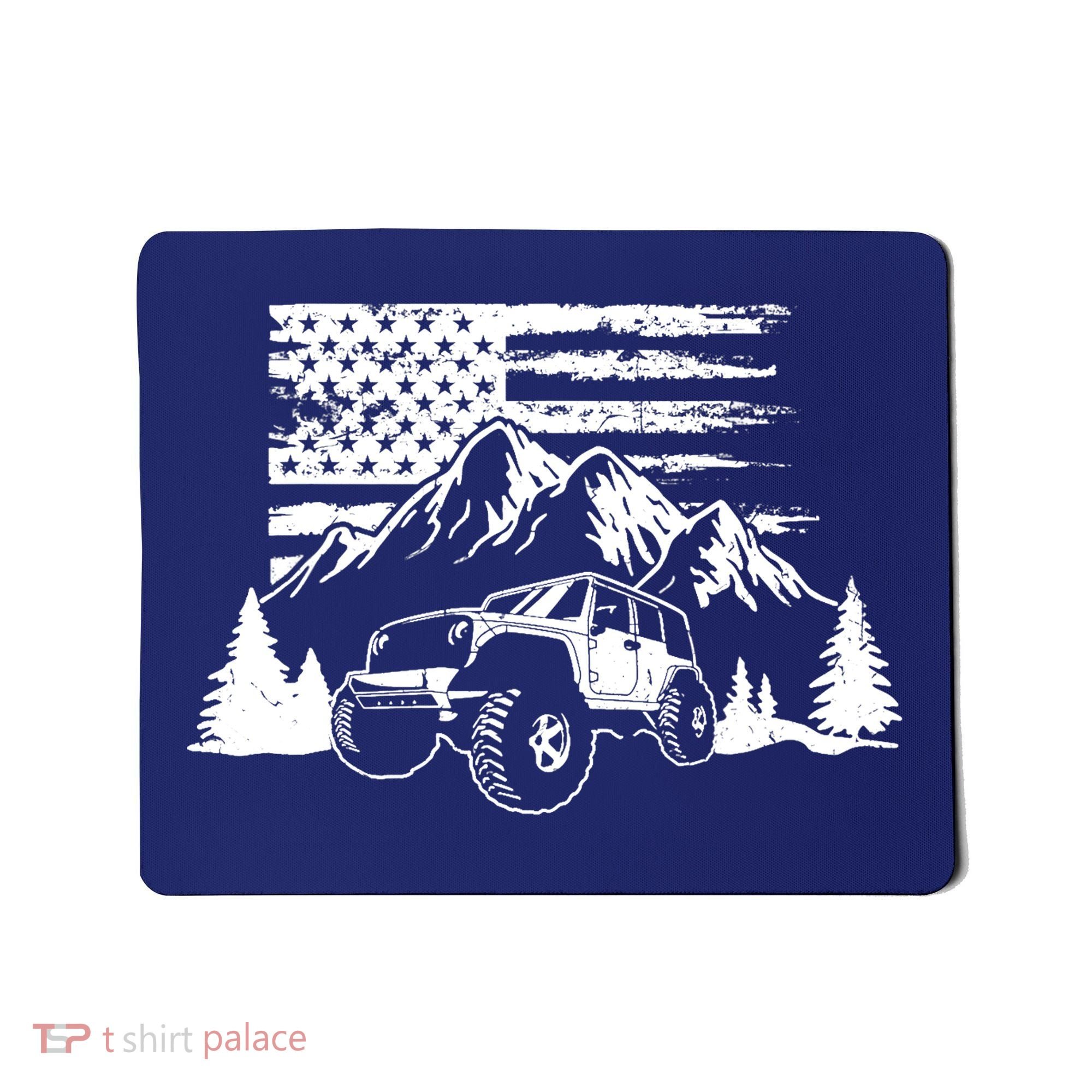 American Offroad USA Flag Atv Utv 4x4 Off Roading QUAD Mousepad