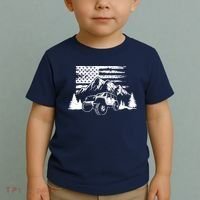 American Offroad USA Flag Atv Utv 4x4 Off Roading QUAD Toddler T-Shirt thumb 2