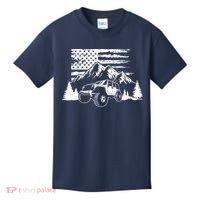American Offroad USA Flag Atv Utv 4x4 Off Roading QUAD Kids T-Shirt thumb 0
