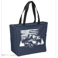 American Offroad USA Flag Atv Utv 4x4 Off Roading QUAD Tote Bag thumb 2
