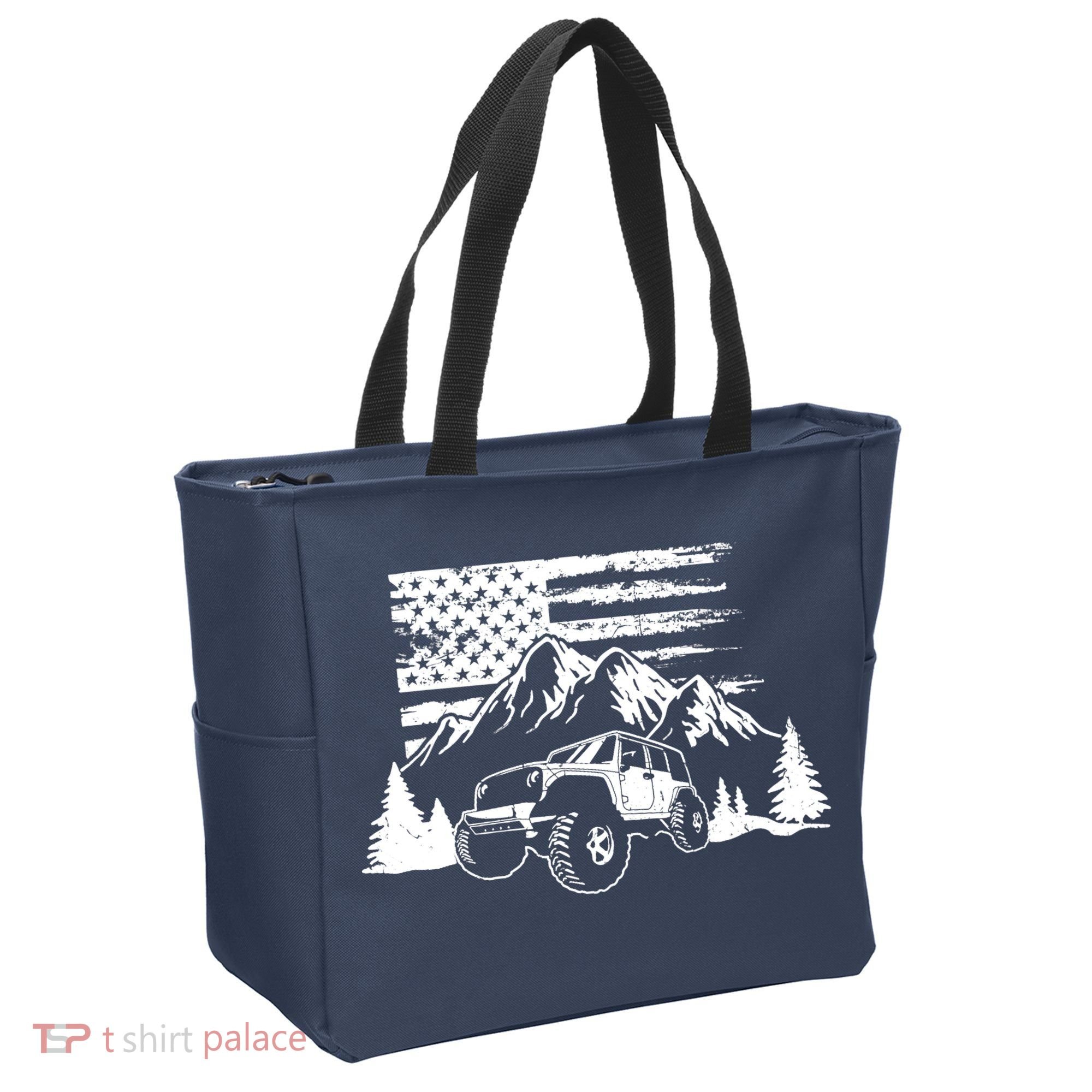 American Offroad USA Flag Atv Utv 4x4 Off Roading QUAD Tote Bag