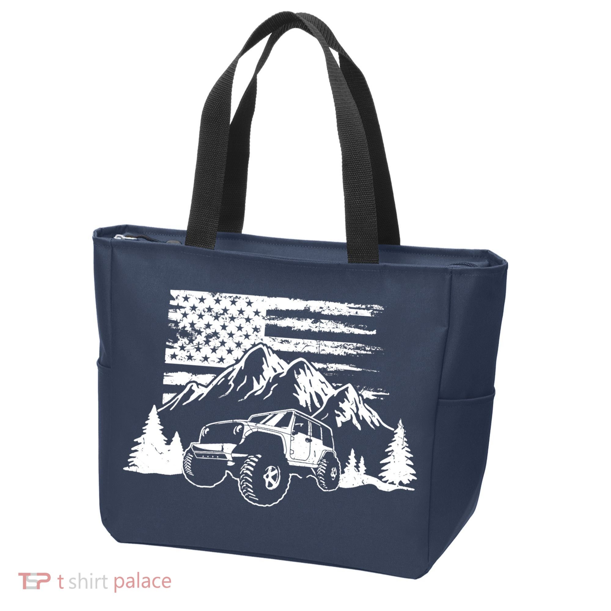 American Offroad USA Flag Atv Utv 4x4 Off Roading QUAD Tote Bag