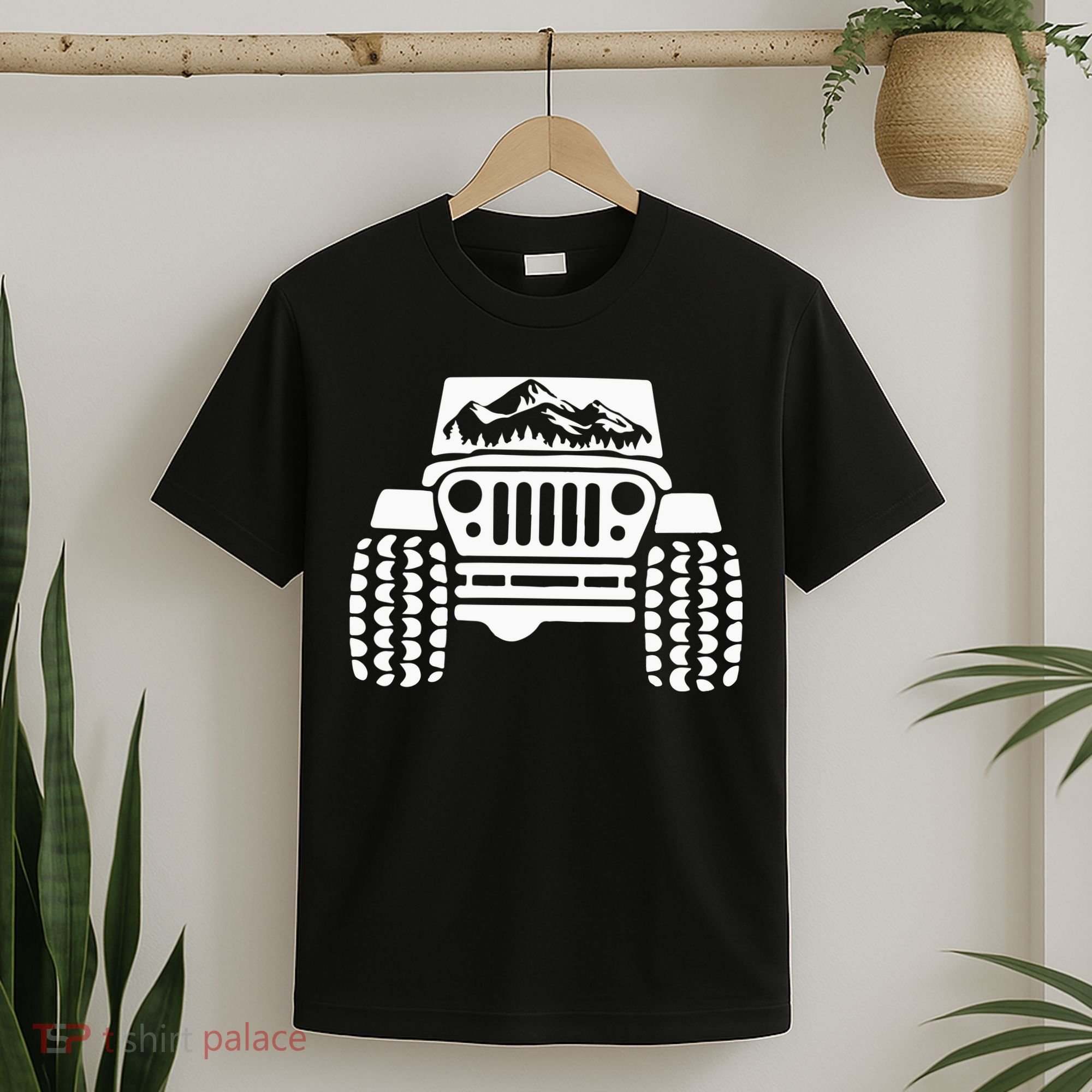 American Offroad Us Flag Forest Peace Love Offroad T-Shirt