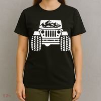 American Offroad Us Flag Forest Peace Love Offroad T-Shirt thumb 4