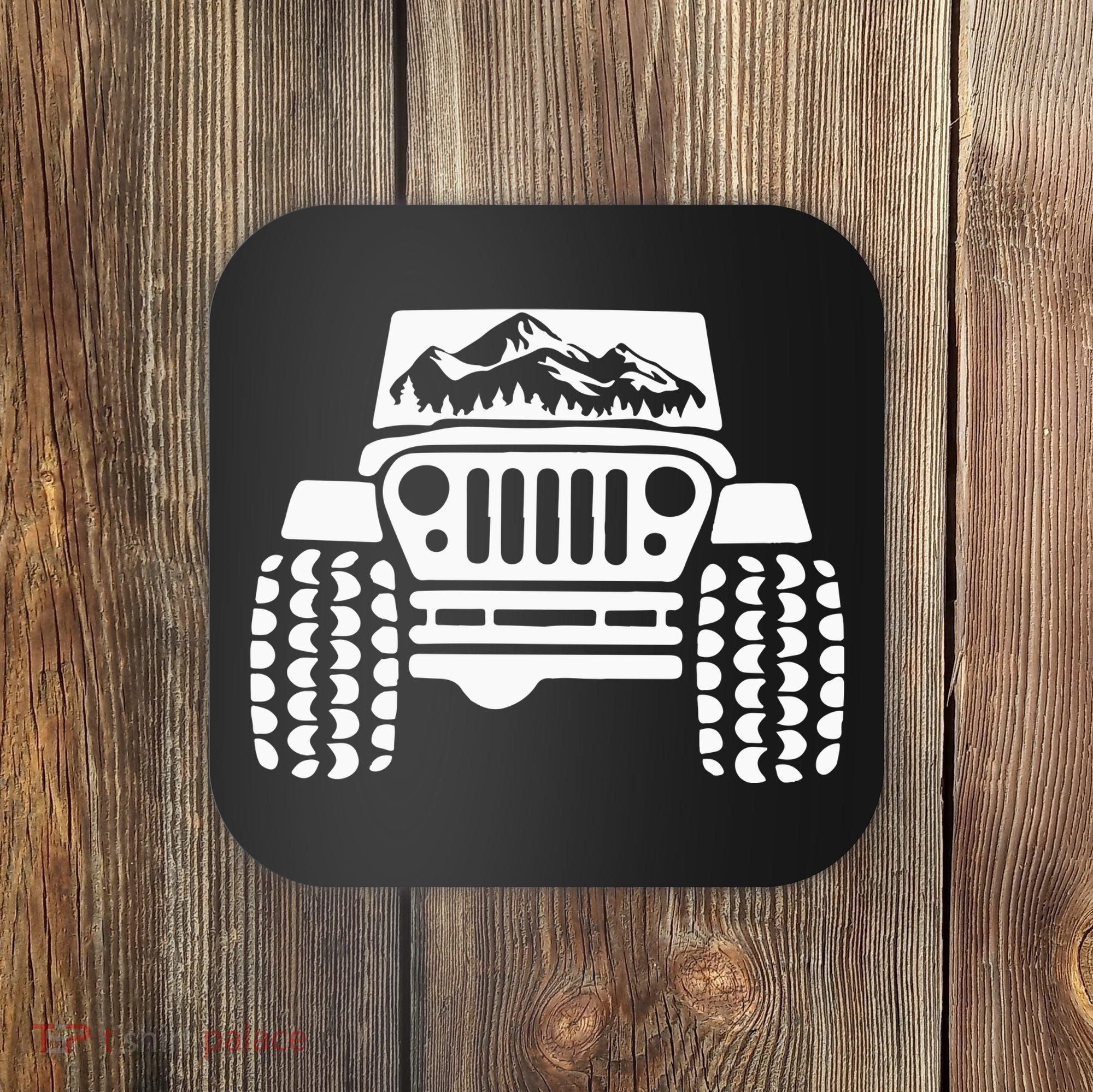 American Offroad Us Flag Forest Peace Love Offroad Coaster