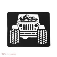 American Offroad Us Flag Forest Peace Love Offroad Mousepad thumb 0