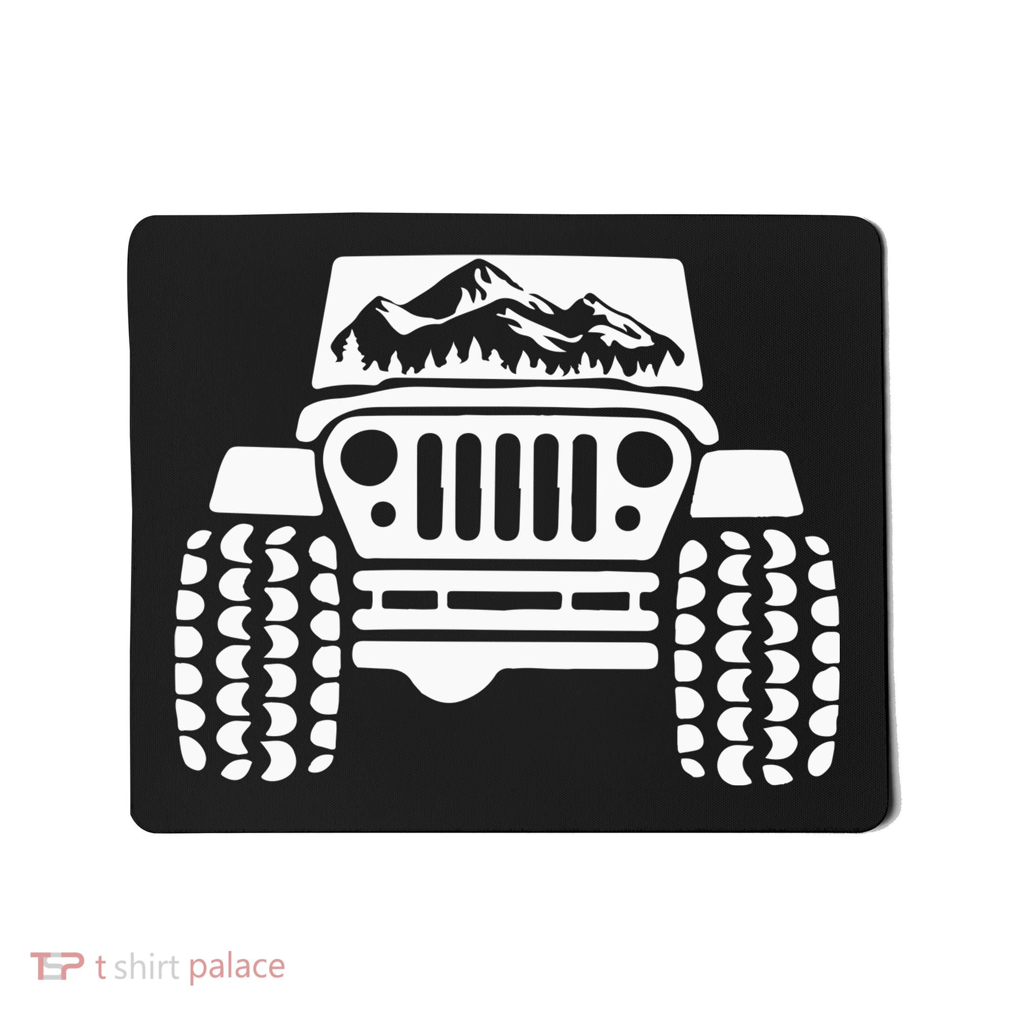American Offroad Us Flag Forest Peace Love Offroad Mousepad