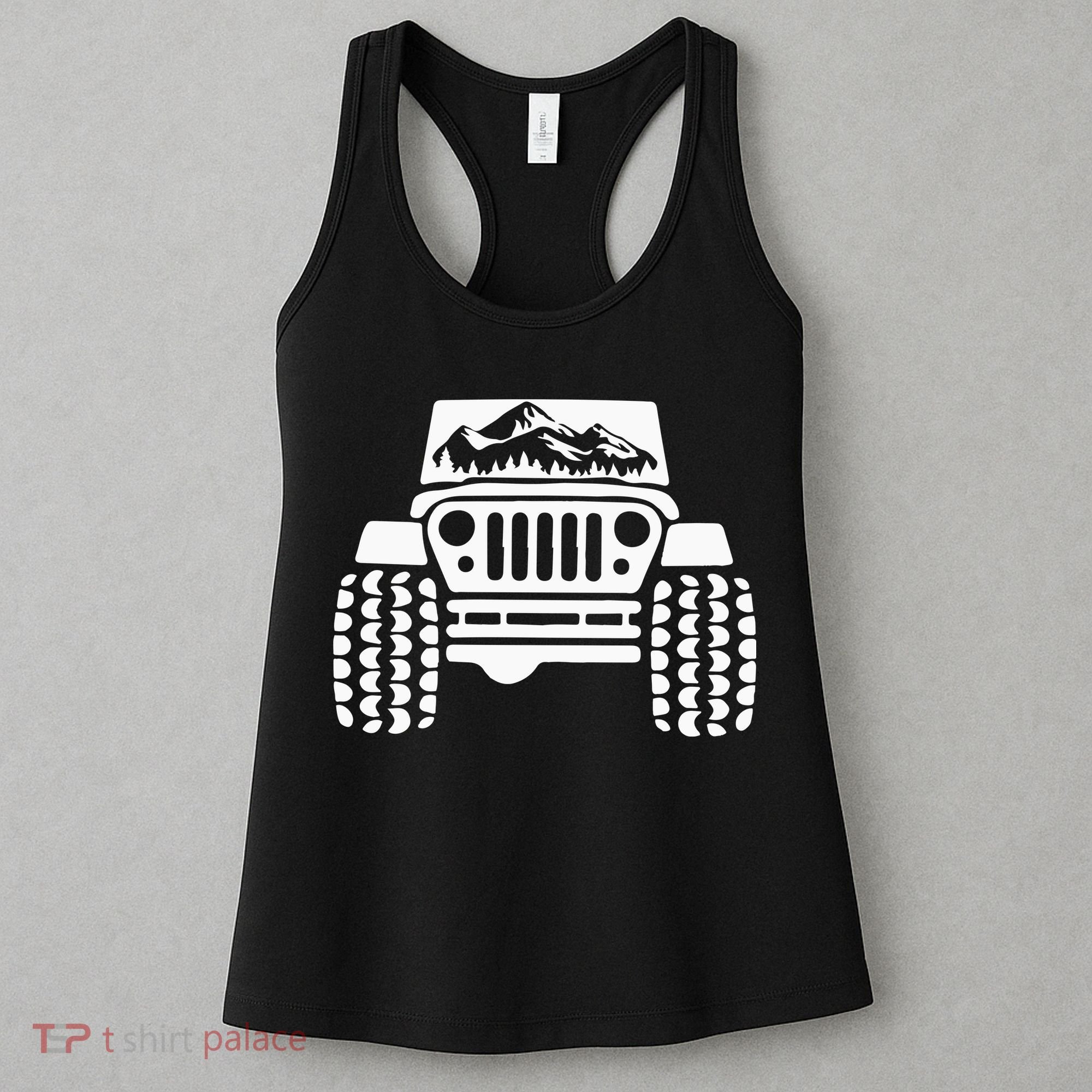American Offroad Us Flag Forest Peace Love Offroad Women's Tank Top
