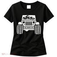 American Offroad Us Flag Forest Peace Love Offroad Women's T-Shirt thumb 0