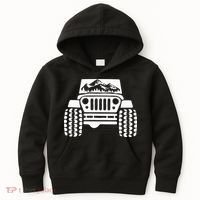 American Offroad Us Flag Forest Peace Love Offroad Kids Hoodie thumb 0